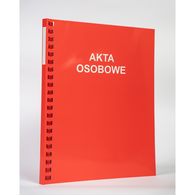 Teczka do akt osobowych binda wewnętrzna Konfex T03 czerwona